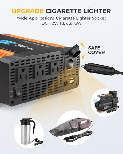 Ampeak 2000 Watt Power Inverter with Remote Control