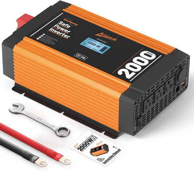 Ampeak 2000W /4000W Peak Pure Sine Wave Inverter（DC 12V to AC 110V ）